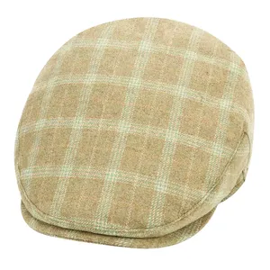 Vente en gros de chapeaux de lierre classiques pour hommes Casquette de gavroche à bande métallique réglable vintage Casquette plate