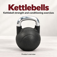 Kettlebell pour salles de sport commerciales et studios d'entraînement, équipement de musculation avec fonctions de transport et de balançoire pour les acheteurs de matériel de projets sportifs
