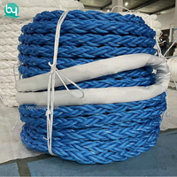Cordes de filament mono en polypropylène à huit brins Corde d'amarrage tressée Danline à 12 brins 30mm 65mm X 220 Mtr pour l'industrie de la pêche
