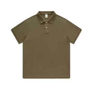 Polo promotionnel en coton respirant coupe ample pour l'été – Gris, Vert, Bleu roi, Blanc cassé, Café, Vert militaire - Product Image 5