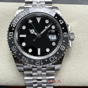 Reloj Mecánico de Súper Calidad, 40 mm, Fábrica VS, Acero 904L, Movimiento ETA 3285, 126711, Peso 172 g, Negro Gris, Jubilee GMT - Product Image 1