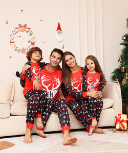 2024 parejas mamá papá hijo trajes a juego mameluco estampado de ciervo aspecto Navidad familia conjuntos de pijama personalizados para mujeres bebé niña - Product Image 6