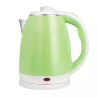 Bouilloire électrique à double paroi de 2 L, couleur personnalisée, pour faire bouillir de l'eau, du thé et du café, arrêt automatique, 360° °   Base, OEM