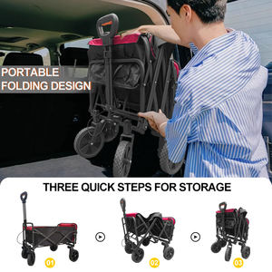 इलेक्ट्रिक 150l ट्राली आसान फोल्डिंग मोटर पावर रिचार्जेबल बैटरी के साथ <span class=keywords><strong>4</strong></span> पहियों वैगन - Product Image 4