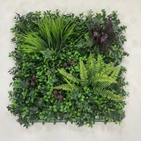 Panneau mural vertical en plastique d'ingénierie pour extérieur 50*50cm avec roses pour plantes vertes