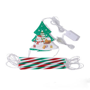 Capodanno ha portato la luce della scala decorazione della parete dell'albero di natale Babbo Natale che si arrampica Set di candele senza fiamma per l'atmosfera delle vacanze - Product Image 5
