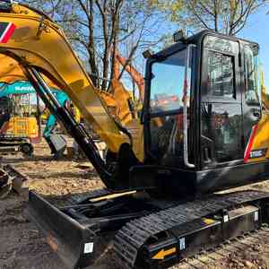 Mini-excavatrice SANY SY60C d'occasion de 6 tonnes avec chenilles en caoutchouc en option pour la rénovation agricole, des jardins et municipale - Product Image 6