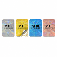 Étiquette de sécurité holographique argentée en PVC OEM d'usine, numérotée, pour l'emballage des cigares et le contrôle de la distribution au détail