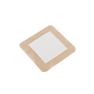 Contoh gratis perban busa silikon dengan perekat batas kedap air 4 "x 4" paket 10 "Gaun persegi untuk lateks perawatan luka kronis - Product Image 4