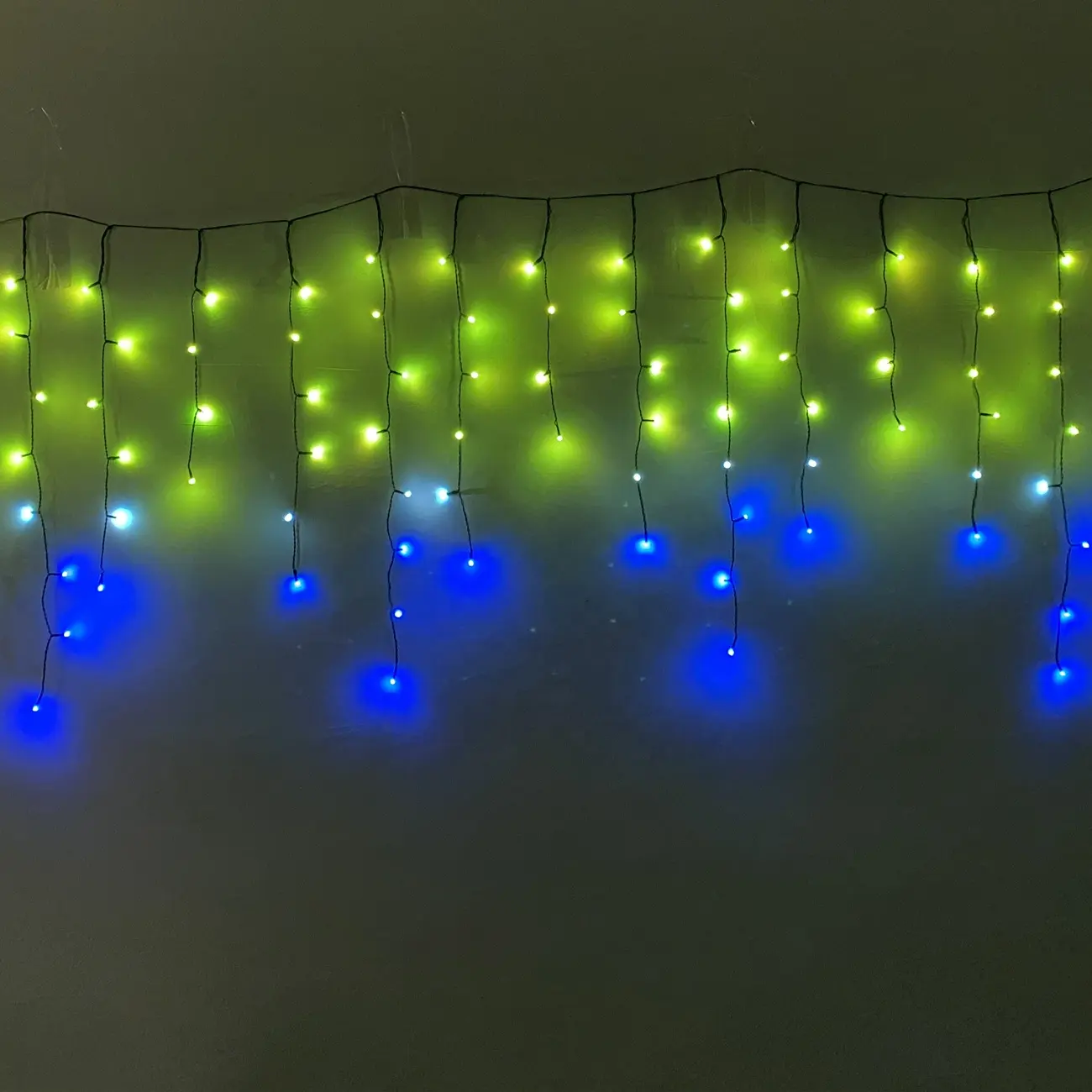 Rgb Led Licht Twinkelende String Ijspegel Gordijn Kerst Decoratie IP44 Waterdichte Xmas Decoratieve Verlichting Usb Aangedreven