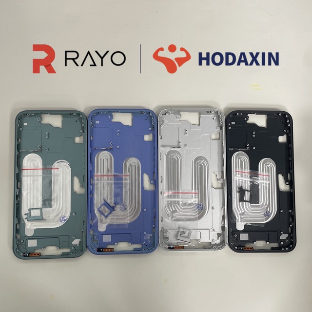 Wholesale for iPhone 16 Plus Replacement Metal Middle Frame Bezel Plate Black White Blue Green Purple
