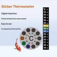 Bande adhésive thermométrique en papier à cristaux liquides, étiquette de thermomètre d'aquarium, changement de couleur, réutilisable, étanche, résistant à l'huile