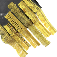 Rideau suspendu en dentelle de barbe en rangée d'or Accessoires vestimentaires Dentelle à franges en filigrane