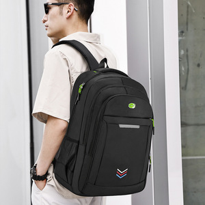 Black Laptop <b>Backpack</b> <b>Large</b> Capacity Durable Business Travel Work School Unisex Spring 2024 - Product Image 4