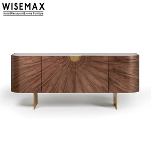 Mobile TV Moderno WISEMAX FURNITURE Design Italiano con Piano in Marmo Naturale e Mobiletto in Legno Massello per Sala da Pranzo - Product Image 6