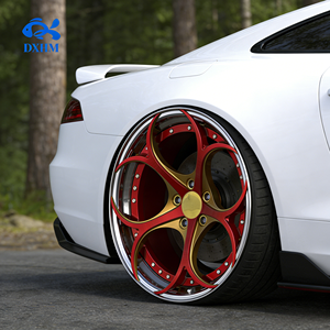 ล้อแม็กซ์สีแดงทองขนาด 19 20 21 22 24 นิ้ว แบบ 2 ชิ้น ขนาด 20x10.5J  <span class=keywords><strong>5</strong></span> <span class=keywords><strong>รู</strong></span> ขอบลึกเว้า  วัสดุอัลลอยด์ฟอร์จ สำหรับรถยนต์ BMW ชุด - Product Image 3