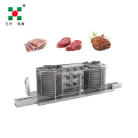Congélateur Spirale Automatique SUS304, Machine de Congélation IQF Continue Haute Efficacité pour la Transformation des Fruits de Mer, de la Viande, des Steaks et des Glaces