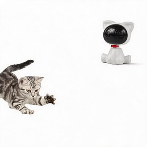 Juguete Interactivo Premium para Gatos con Láser Infrarrojo Totalmente Automático, Palo con Luz Roja para Aliviar <span class=keywords><strong>el</strong></span> Aburrimiento de Gatos en Interiores - Product Image 1