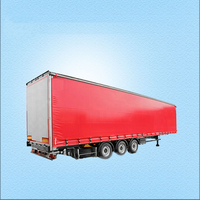 Rideau latéral extérieur à haute résistance à la déchirure Bâche en PVC imperméable et solaire Rouleau de toile Bâches de camion anti-UV tissées