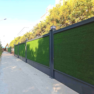 Panneau de gazon artificiel en rouleau de haie léger et durable Barrière en PVC Clôture de construction soudée carrée pour le métal du site - Product Image 1