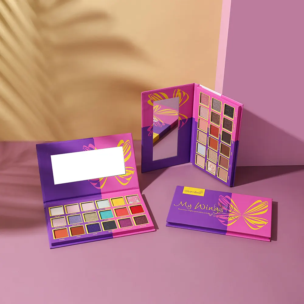 Biểu Tượng Tùy Chỉnh Eye Shadow Palette Cao Sắc Tố Khỏa Thân Matte Trang Điểm Long Lanh Bóng Mắt Palette Nhãn Hiệu Riêng Eyeshadow Palette