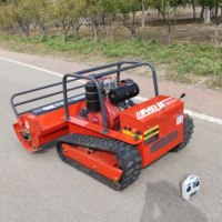 2025 MJYL Mini Robot Faucheuse Télécommandée sur Chenilles Débroussailleuse Grade Industriel Petites Tondeuses à Gazon Vente en Gros