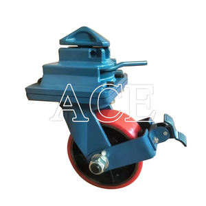 Ruedas giratorias de 8 pulgadas, ruedas giratorias de contenedor de carga pesada de poliuretano de 3 toneladas para mover contenedores - Product Image 5