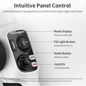 Zhiyun Lisse 5s 3-Axes De Poche Cardan <span class=keywords><strong>Stabilisateur</strong></span> pour <span class=keywords><strong>iPhone</strong></span> <span class=keywords><strong>11</strong></span> 12 13 14 Pro Max Samsung Huawei Xiaomi OnePlus Smartphones - Product Image 5