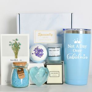Juego de Regalo de Jabón Artesanal, Bolas de Sal de Baño y Velas en Vasos con Impresión UV, Artículos Promocionales de Oficina para Navidad, Día de la Tierra - Product Image 3