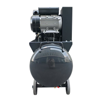 Compresseur d'air à spirale sans huile YiBang 2,2 kW 3 CV 8 bars 240 L/min, réservoir 150 L, 220 V 50 Hz, refroidi par air