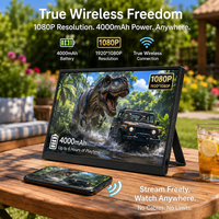 Monitor Portátil Wi-Fi de 15.6 Pulgadas, Ultrafino, IPS FHD 1080P, USB-C, Segunda Pantalla Portátil para Computadora Portátil, Teléfono y Juegos