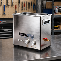 Bain-marie ultrasonique numérique électrique domestique en acier inoxydable thermostaté 40 kHz pour montures de lunettes optiques, lot 6L 200W