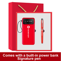 Bestseller Großhandel Personalisierte Luxus-Powerbank Notizbuch USB-Stick Büro Executive Werbegeschenke Firmengeschenk-Set