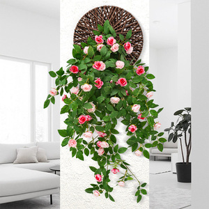 Guirnalda de Rosas Artificiales Stupid Bird, Flores de Seda para Decoración de Pared, para Bodas, Hogar, Día de San Valentín - Product Image 2