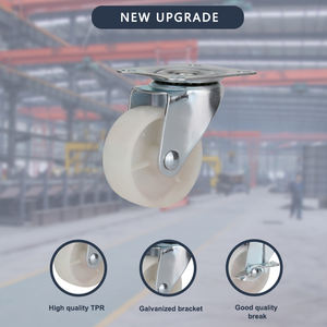 Parafuso Freio PP <span class=keywords><strong>Caster</strong></span> Fixo Deslizante Rolos Roda Computer Desk Móveis Castor Atacado Pequena Bola Branca Moderna - Product Image 6