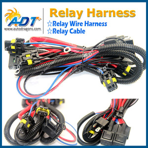 Kit de conversion HID H3 H4 H7 H11 9005 9006, faisceau de câblage de relais, adaptateur de câblage HID - Product Image 2