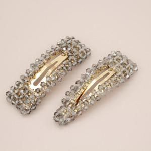 Genya Nouvelle personnalisable style Coréen coiffe en cristal charme cristal clair vintage barrette pour fille pince à cheveux - Product Image 2
