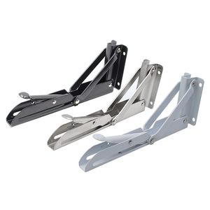 Folding <b>Bracket</b> Stainless Steel K Type Triangular Support Frame <b>Wall</b> Mounted Heavy Duty Storage Shelf <b>Bracket</b> - Product Image 1