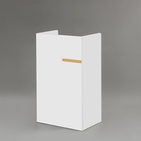 Bureau de réception moderne en bois de luxe pour hôtel, bureau, centre commercial - Meuble commercial convertible, durable et écologique