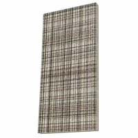 Panneau de verre décoratif translucide ultra-clair à motif damier noir et or, à faible teneur en fer, pour cloison de restaurant