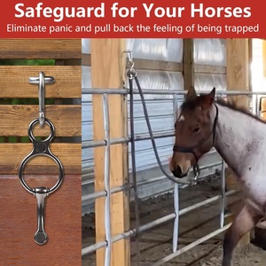 Horshi, venta al por mayor, anillo bloqueador, anillo de corbata de <span class=keywords><strong>caballo</strong></span>, acero inoxidable, reducción de <span class=keywords><strong>caballo</strong></span> herido al tirar hacia atrás - Product Image 5