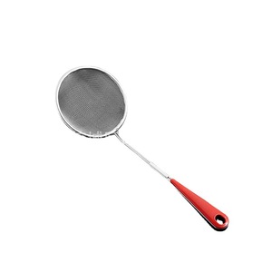 Factory direct wholesale stainless steel oil scoop, filter screen, slotted spoon, oil ladle, fine <b>mesh</b> ladle, oil <b>strainer</b> - Product Image 3