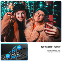 Coque de téléphone portable antichoc en PC dur pour Tecno Camon 18 19 20 Premier porte-anneau en métal couverture arrière pour Tecno Spark 8 9 10 Pro