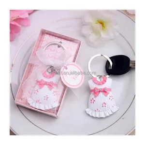 Rosa Mädchen Stoff Schlüssel bund Baby Shower Geschenk