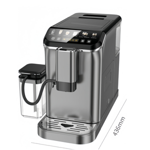 Machine à café expresso automatique 2 en 1 CE CB avec système de mousseur à lait en acier inoxydable Cafetera Expreso pour usage commercial - Product Image 4