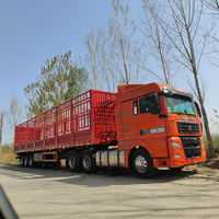 Semi-remorque à ridelles 2/3 essieux 30-80 tonnes, hauteur de ridelles 1,6 m, avec parois latérales fermées, pour le transport de marchandises en vrac et agricole