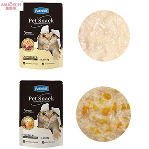 Pollo Cranberry Krill Cat Treat Pouch Soporte para el tracto urinario Rico <span class=keywords><strong>en</strong></span> antioxidantes Taurina High Protein Cat Snack Pouch - Product Image 1