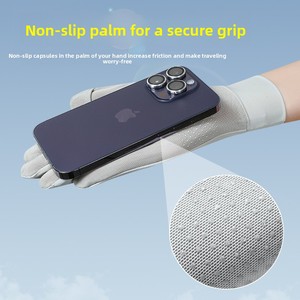 Gants OEM/ODM pour femmes, respirants, antidérapants, protection <span class=keywords><strong>UV</strong></span>, en soie glacée, pour l'été - Product Image 4