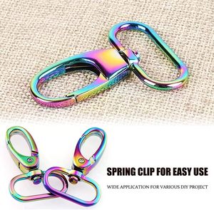 D Ring For Purse With Swivel Snap Hooks Clasps Metal Purse Hardware For <b>Bag</b> Making PCS Inch <b>Rainbow</b> Purse Hardware <b>Bag</b> Keychain - Product Image 4