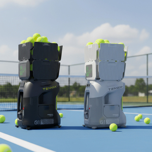 Nouvelle machine de tir de balles de <span class=keywords><strong>tennis</strong></span> Tenniix AI 2026 avec application, vitesse de 75 MPH, commande vocale, machine d'entraînement de padel avec batterie - Product Image 1